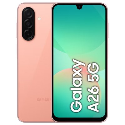 Samsung Galaxy A26 5G 8GB RAM, 256GB - Peach Pink